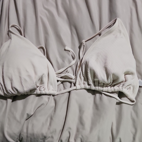 White Ribbed Bikini Set - Picture 4 of 6